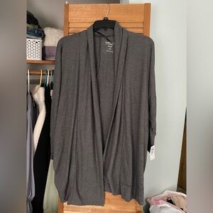 Torrid Charcoal Rib Knit Cardigan